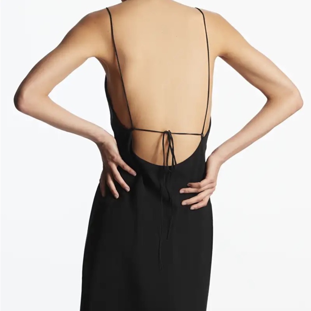 Cos open back midi dress - size medium with tags
